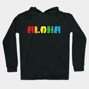 Aloha Rainbow Shave Ice Hawaii Hoodie